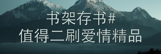 书架存书#值得二刷爱情精品